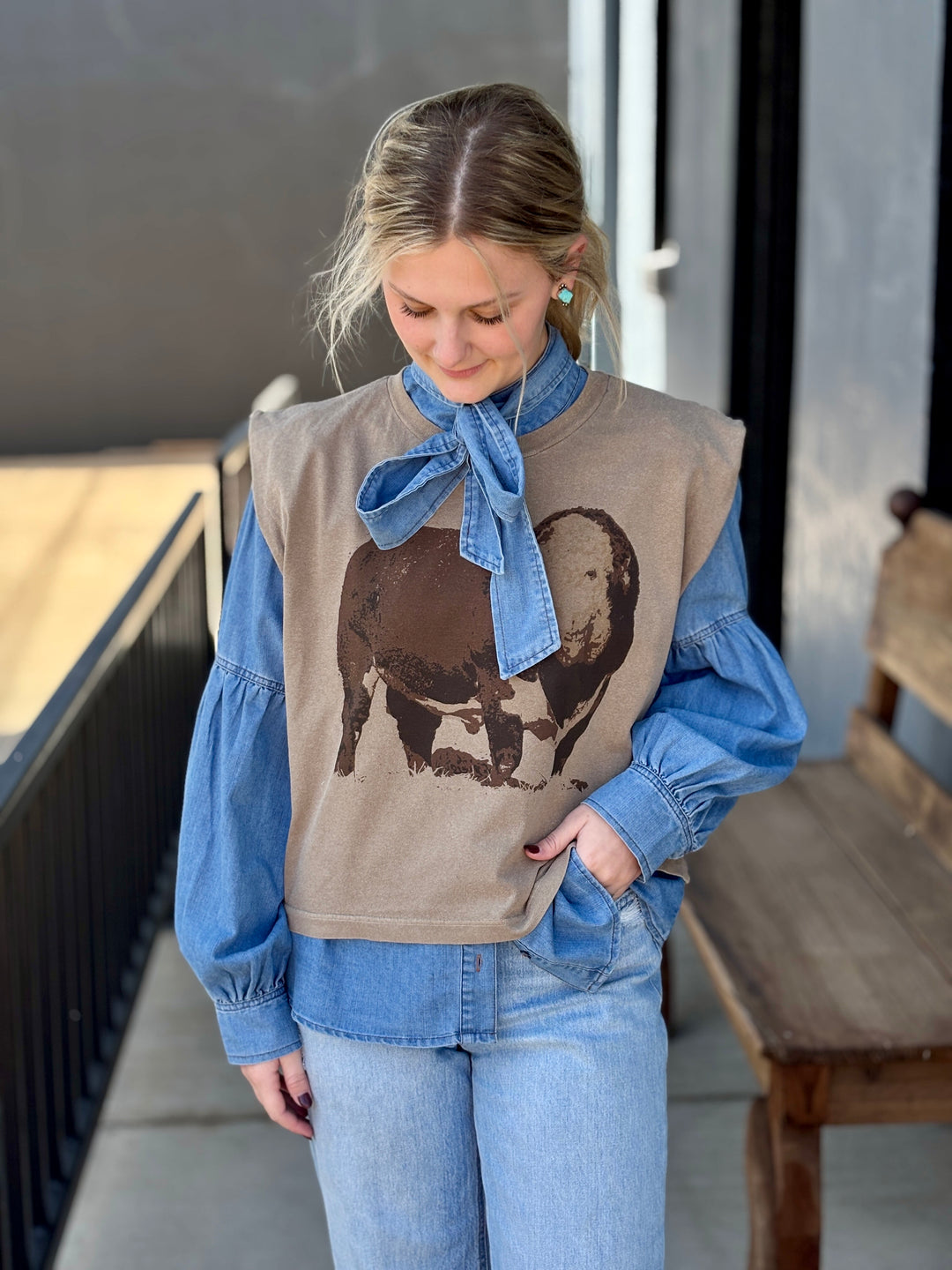 The Hereford Bull Tank- Olive