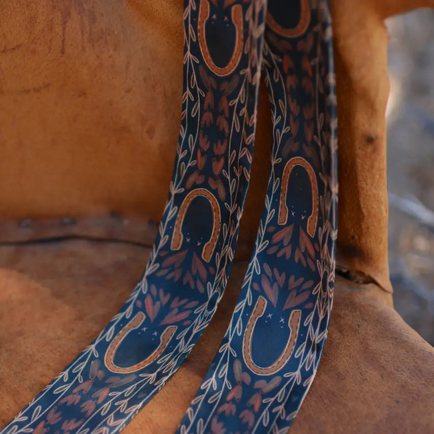 Western Harvest in Deep Juniper Twilly Scarf