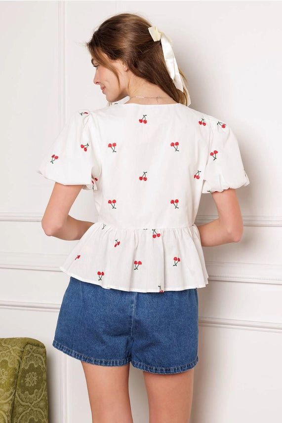 The Cherry Tie Top