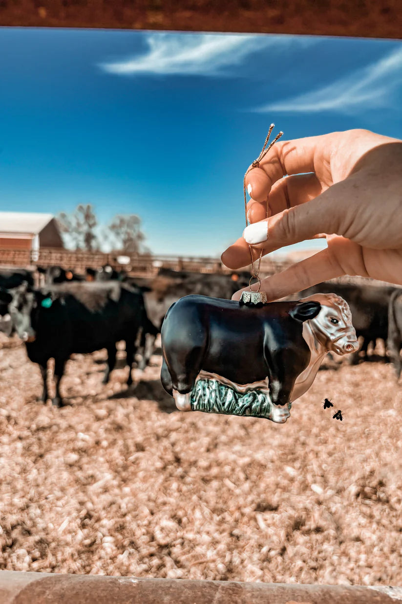 Miller Cattle Co- The Baldy Christmas Ornament