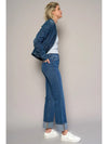 High Rise Cuffed Crop Jeans