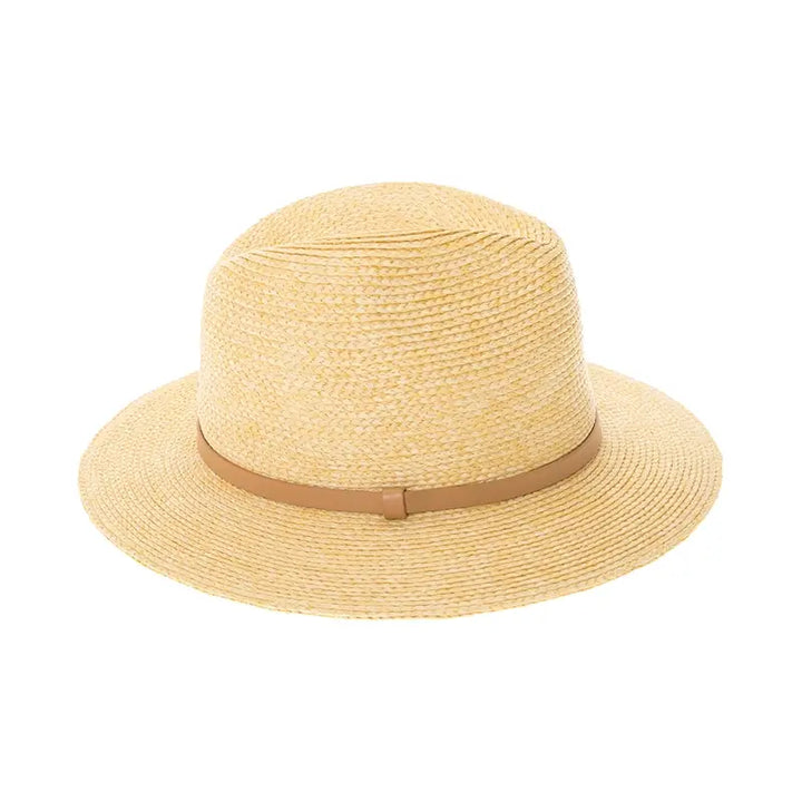 Women's Raffia Straw Fedora Hat