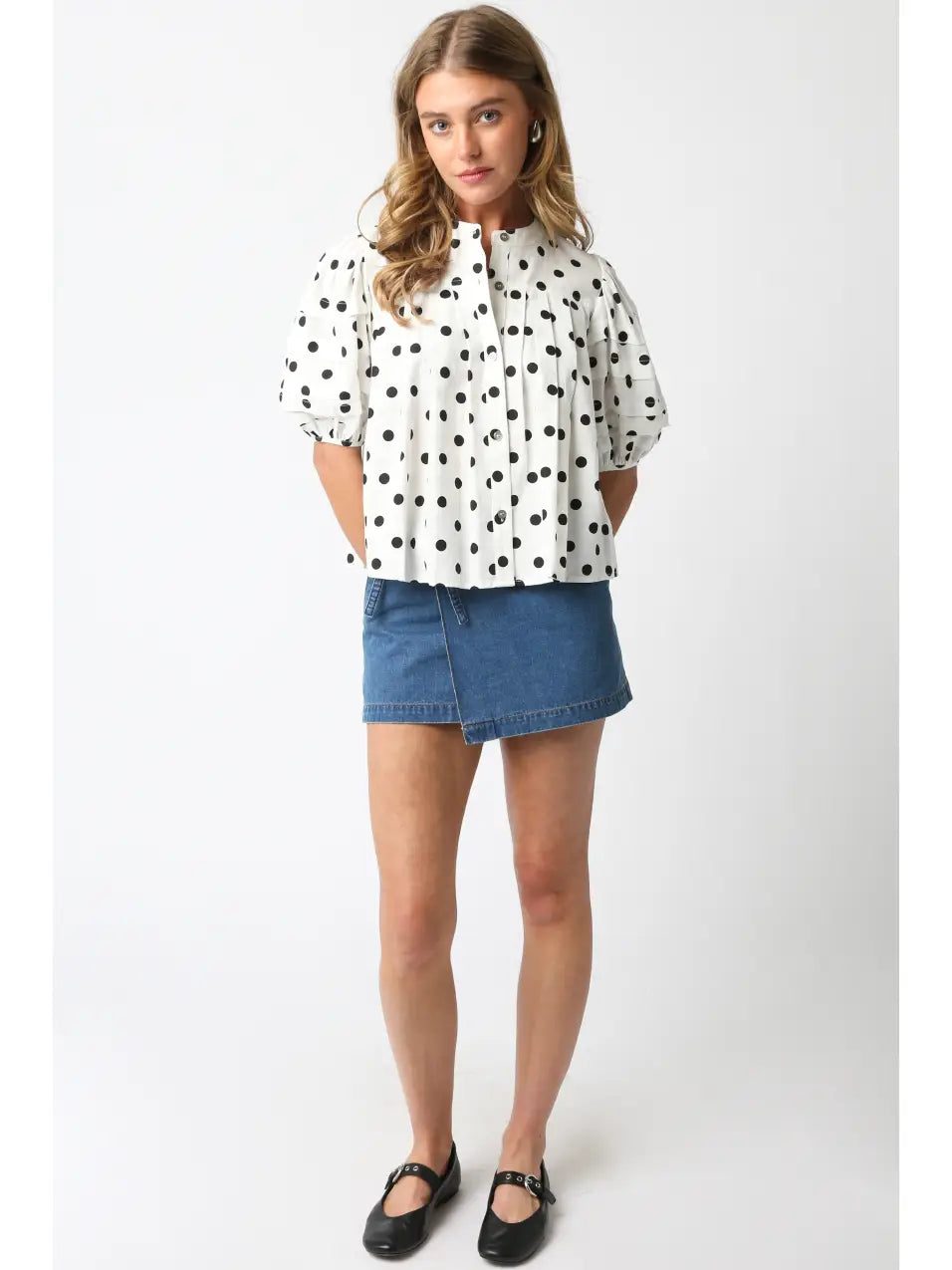 Brynlee Polka Dot Shirt