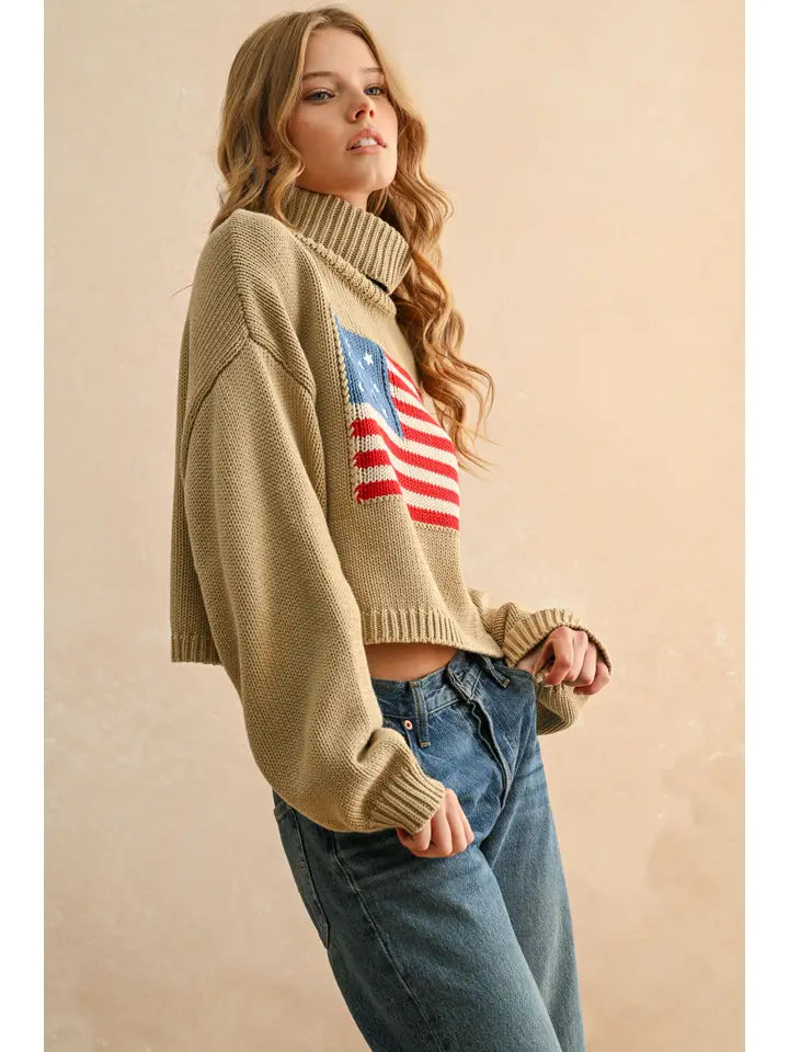 American Flag Sweater