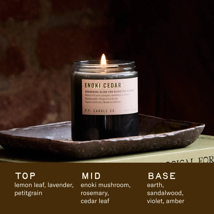 Enoki Cedar - 7.2 oz Alchemy Soy Candle