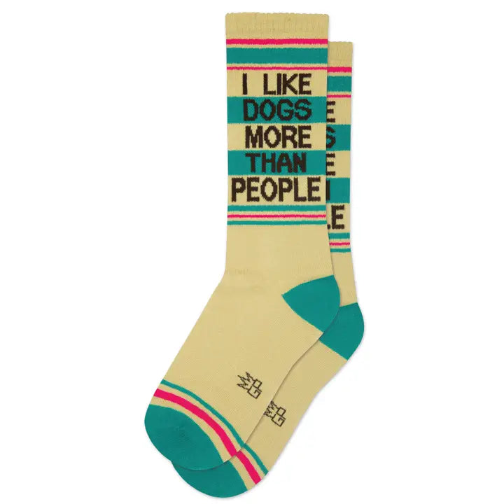 I like Dogs more than People Socks