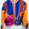 Handmade Patchwork Kantha Quilted Bomber Jacket