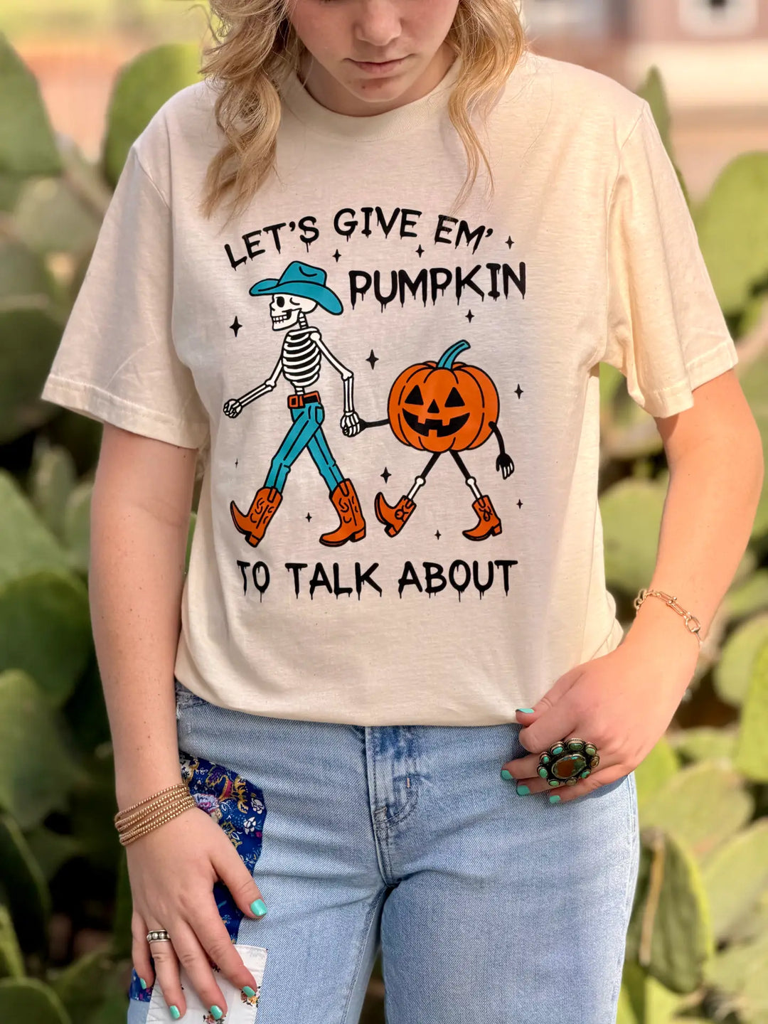 Give Em' Pumpkin To Talk About Tee