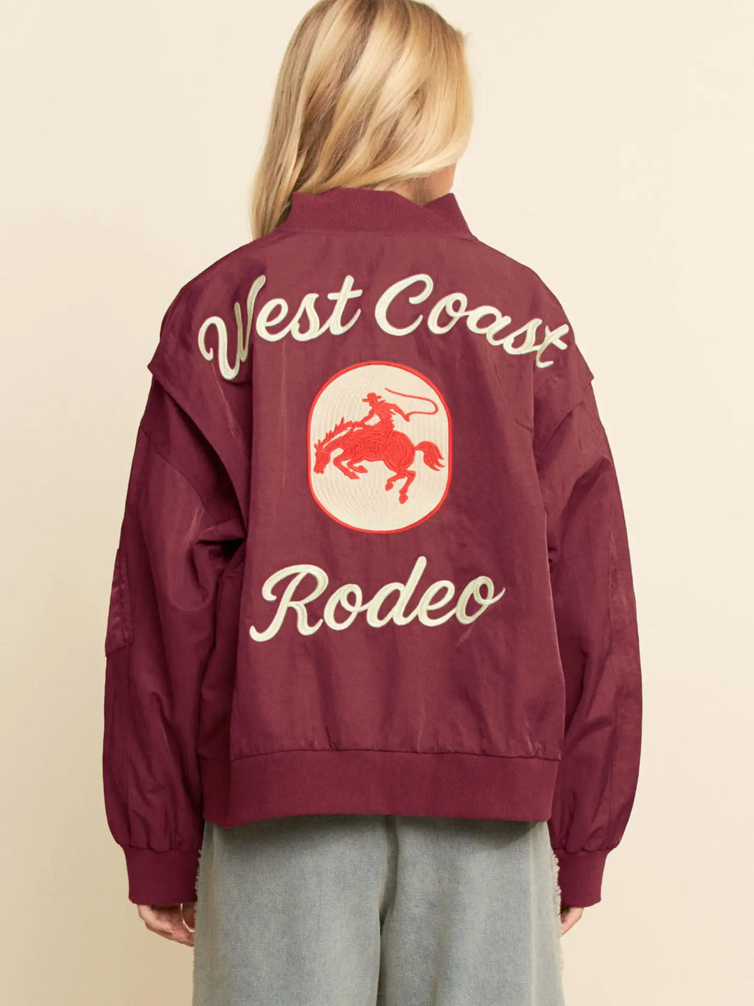 West Coast Rodeo Embroidered Bomber Jacket