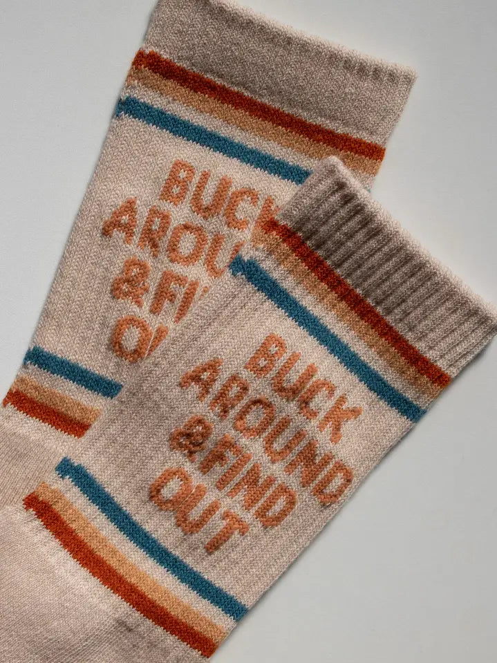 Buck Around and Find Out Western Socks