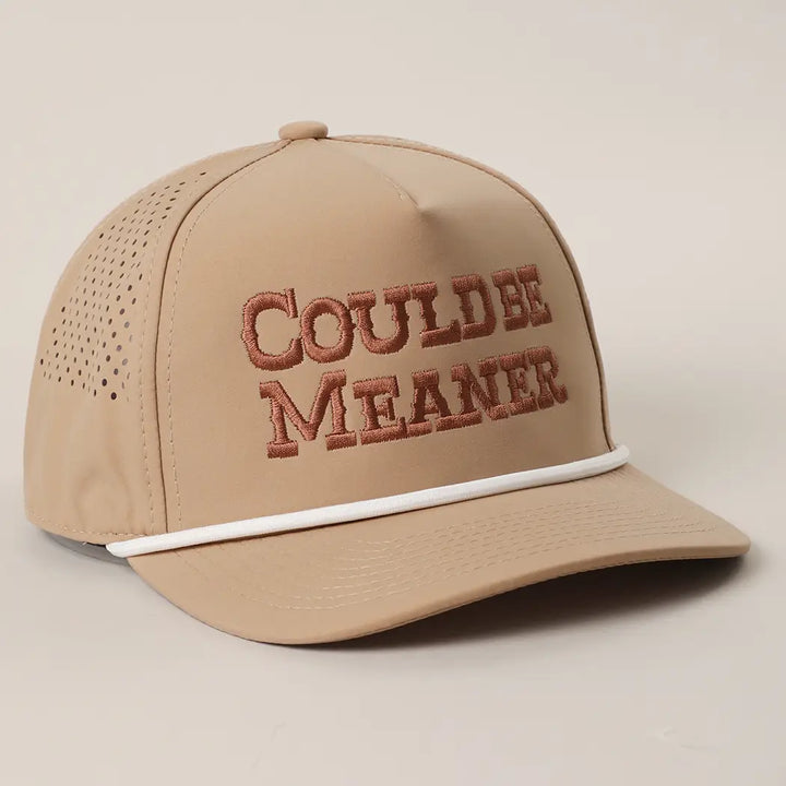 Could Be Meaner Trucker Hat-Brown