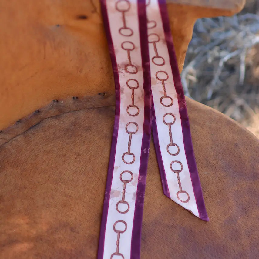 Show Day Dee Ring Snaffle Bit Western Twilly Scarf