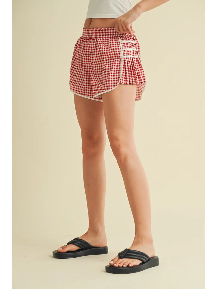 Gingham Game Day Shorts