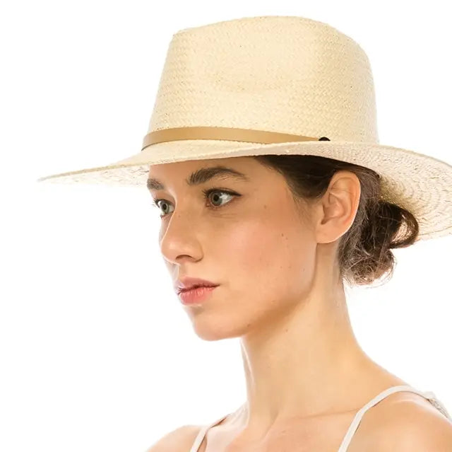 Handwoven Toyo Straw Panama Hat