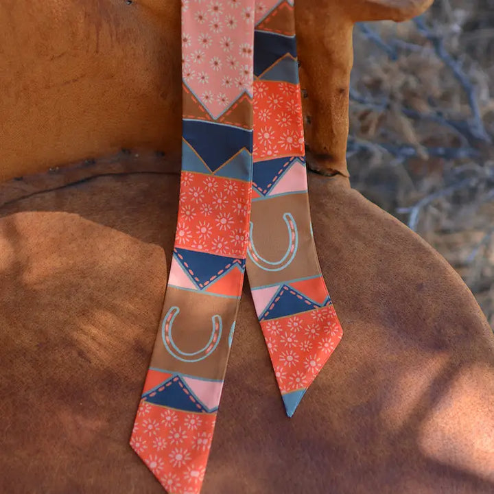 Frontier Bound Quilted Patchwork Twilly Scarf