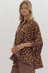 Oversized Cheetah  Top