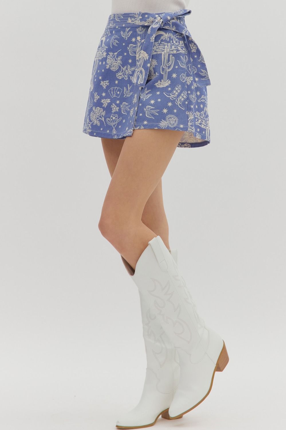 Western Scene Skort