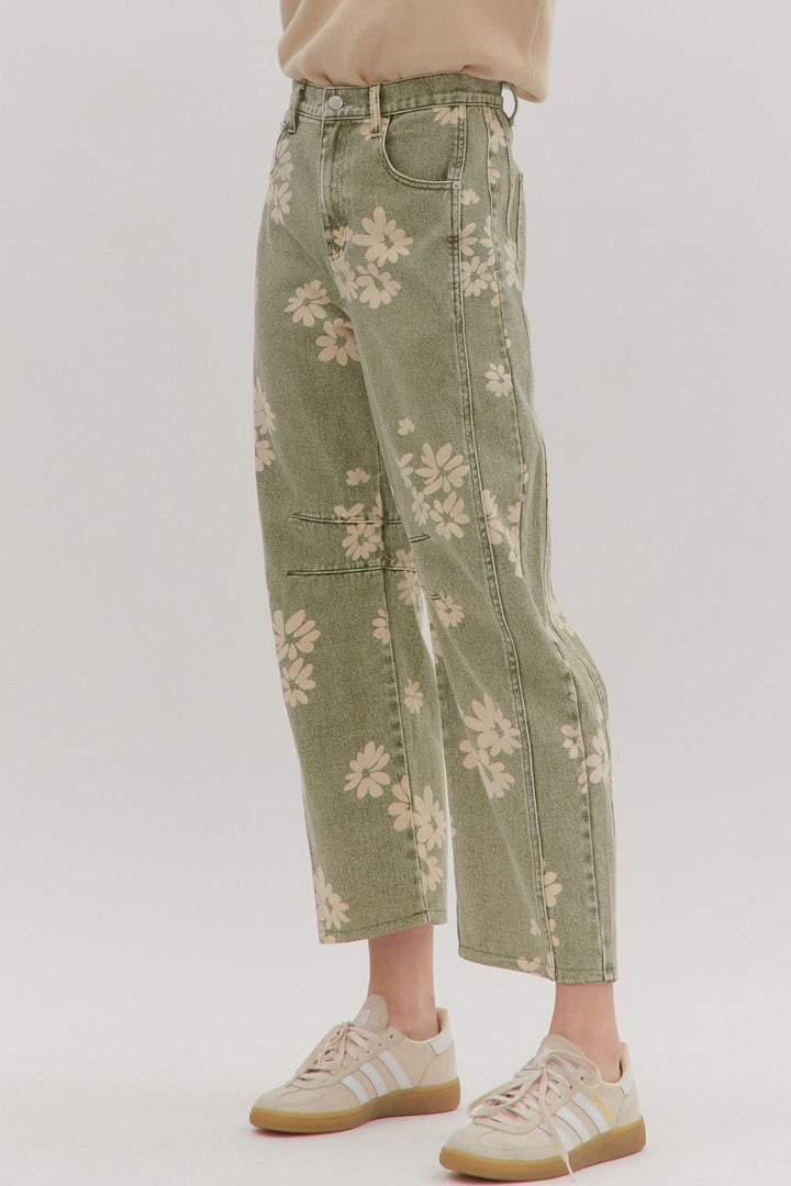 Floral Wide Leg Pants