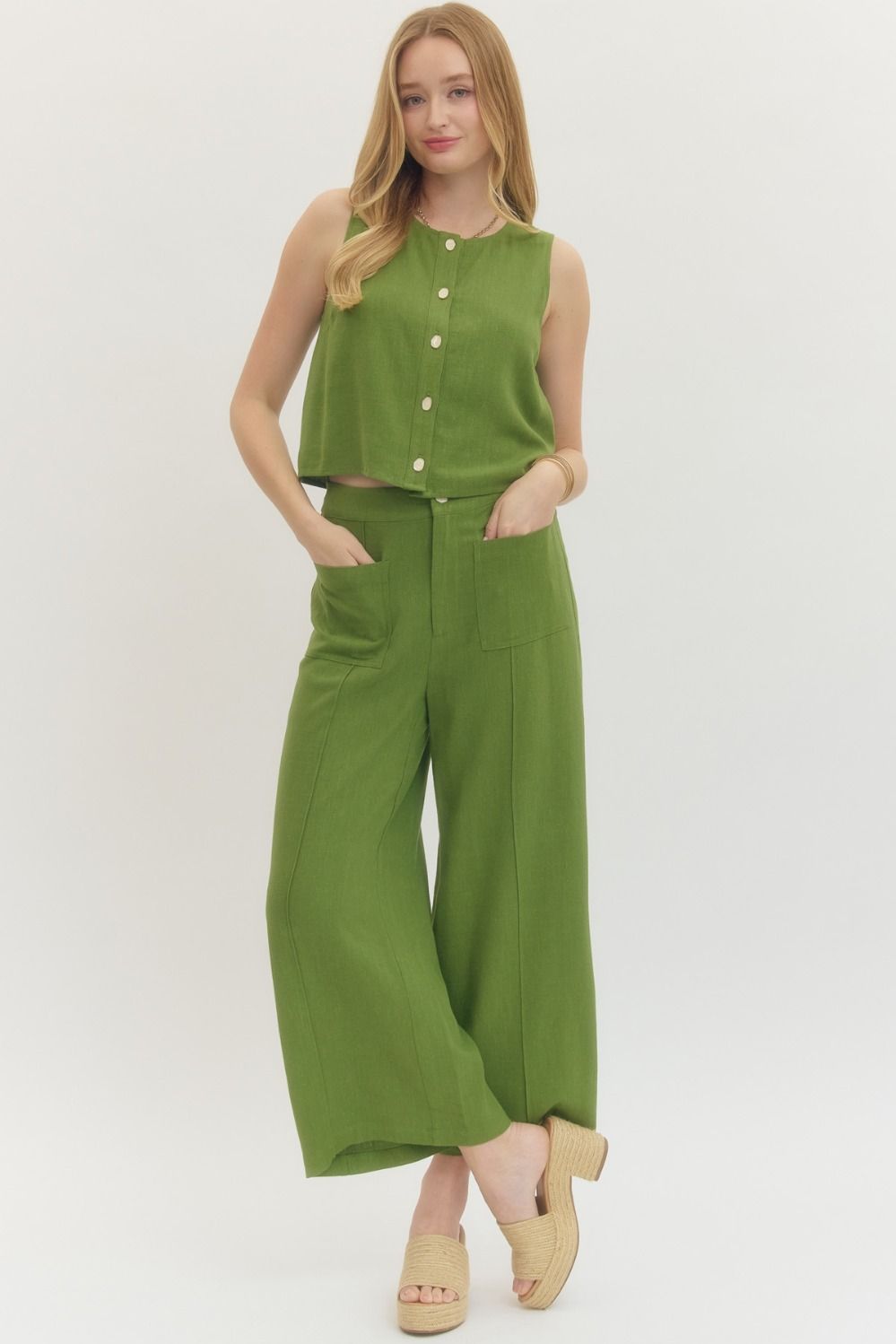 The Matcha Woven Top