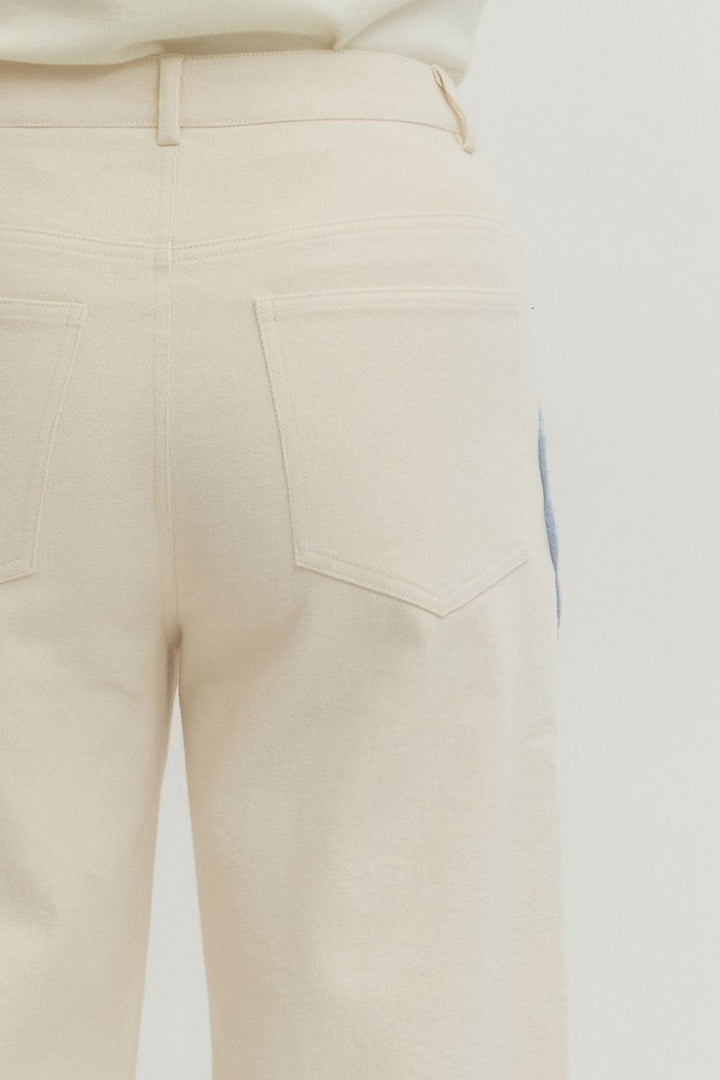 Floral Lace Applique Pants