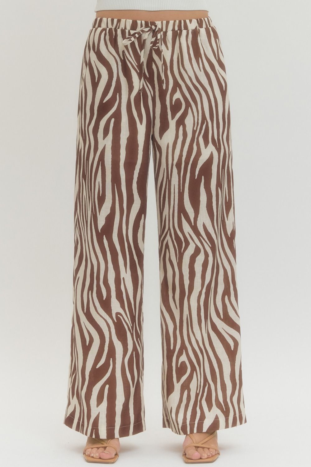 Zebra Wide Leg Pants