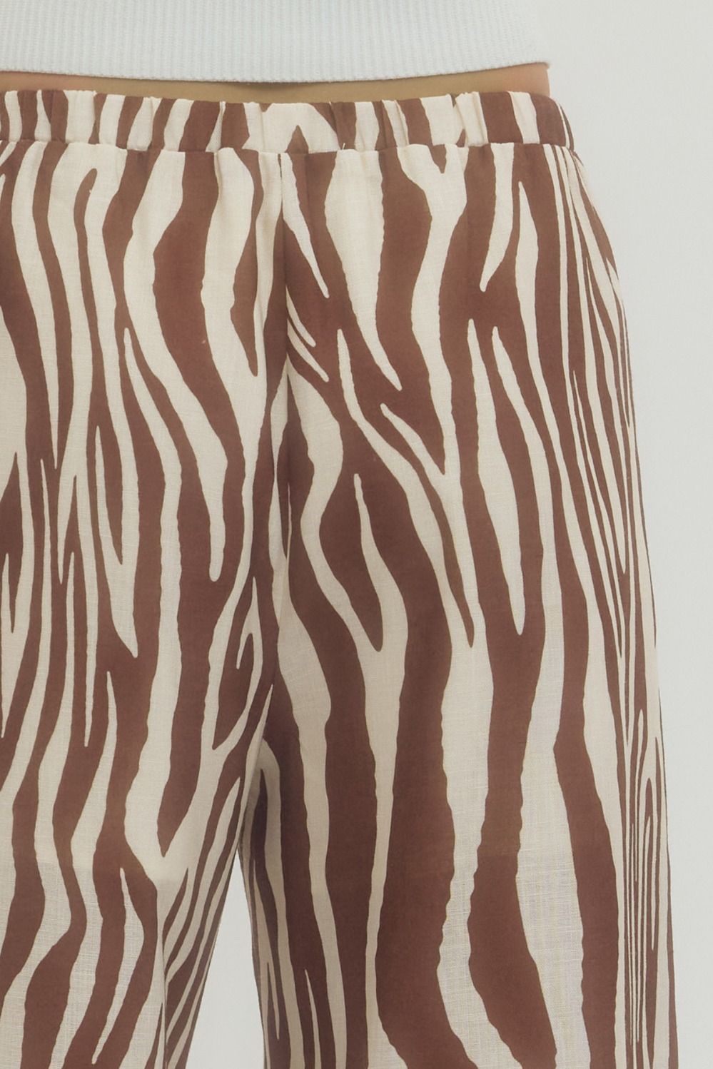 Zebra Wide Leg Pants