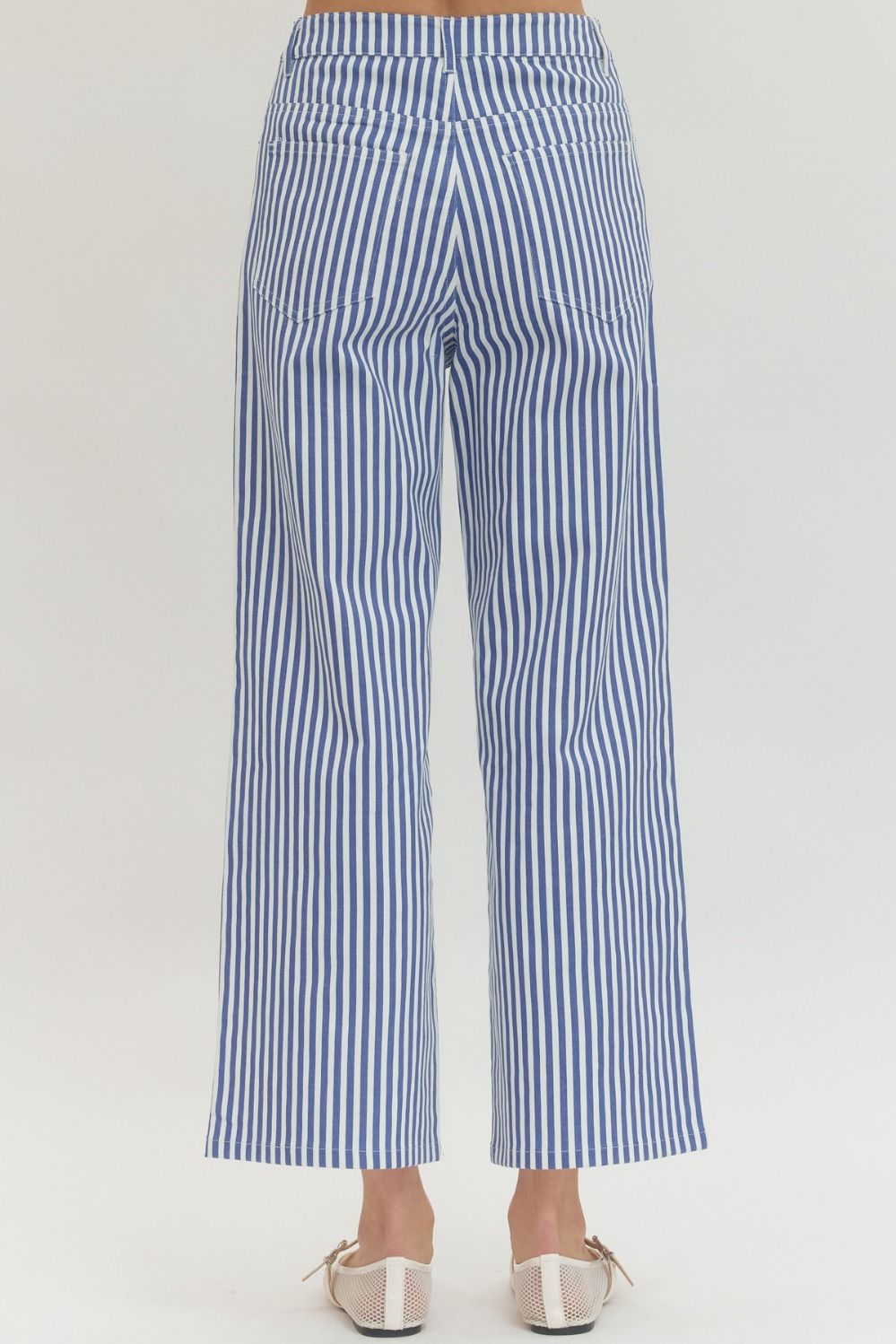 Denim Striped Pants