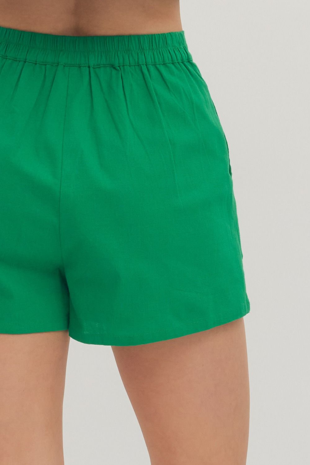 Colorblock Shorts-Green