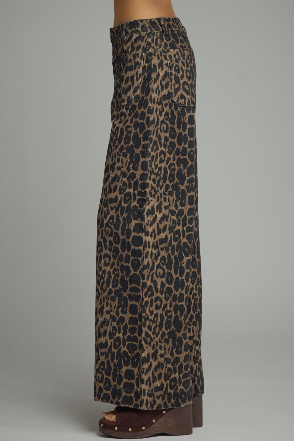 Leopard Print Front Pocket Pants