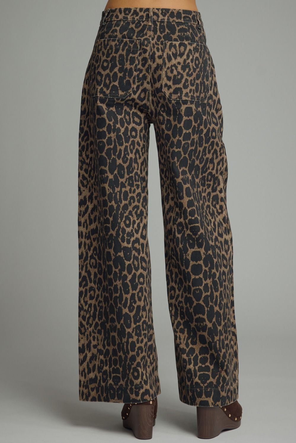 Leopard Print Front Pocket Pants