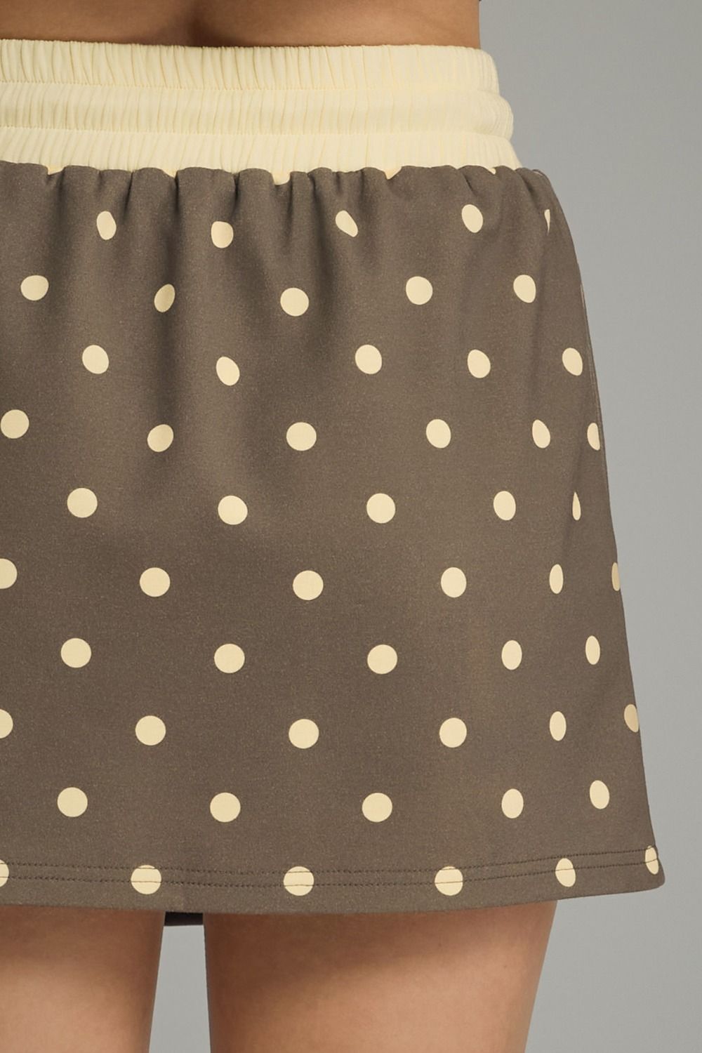 Polka Dot Knit Skirt