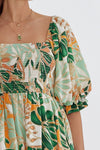 Tropical Midi Dress