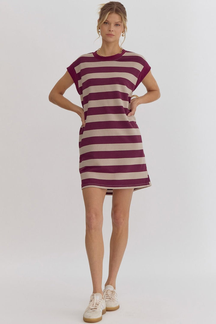 Stripe Mini Dress