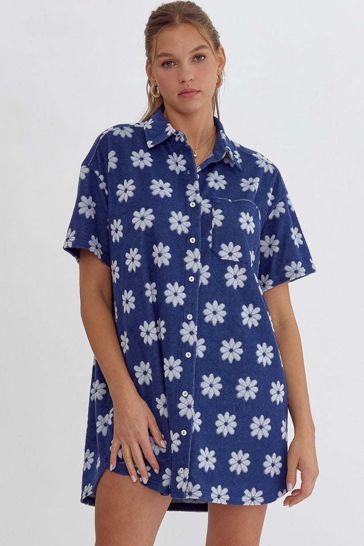 The Navy Daisy Dress