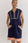 The Navy Zip Dress