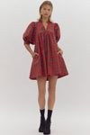 Plaid Mini Dress