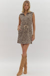 Leopard Half Zip Dress