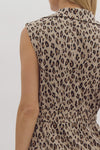 Leopard Half Zip Dress