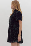 Emerald Sequin Dress