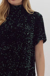 Emerald Sequin Dress