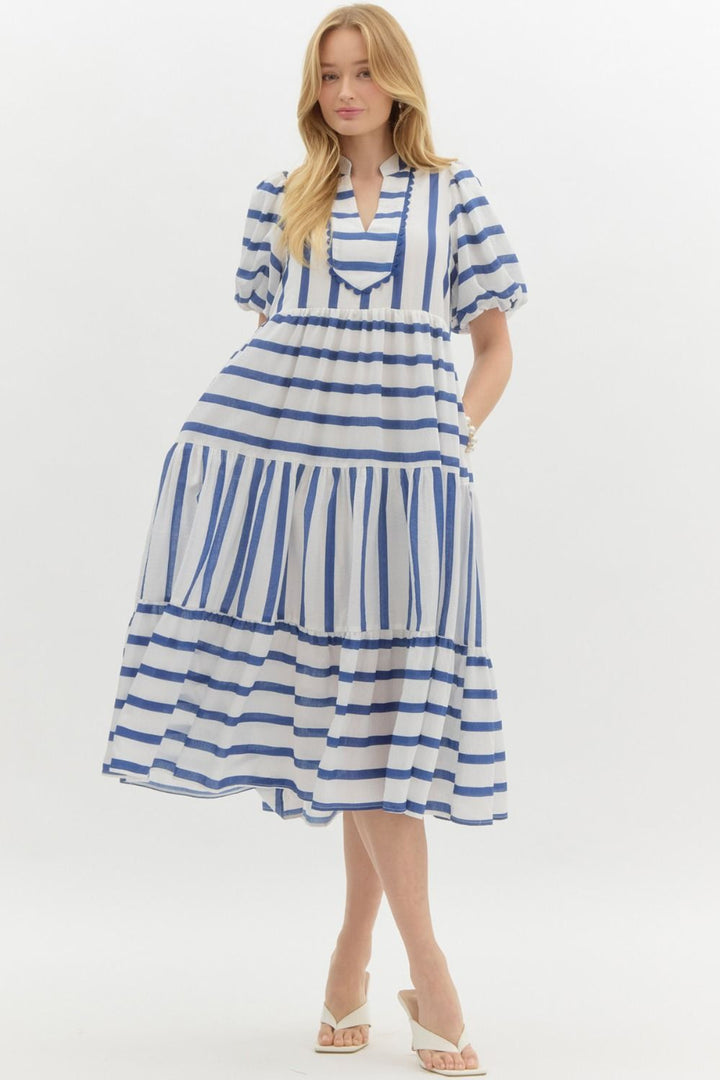 The Navy Stripe Dress