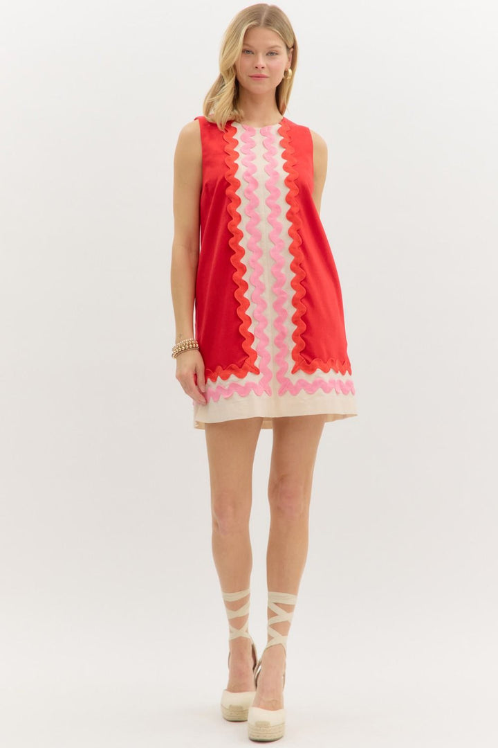 Oversized Ric Rac Dress
