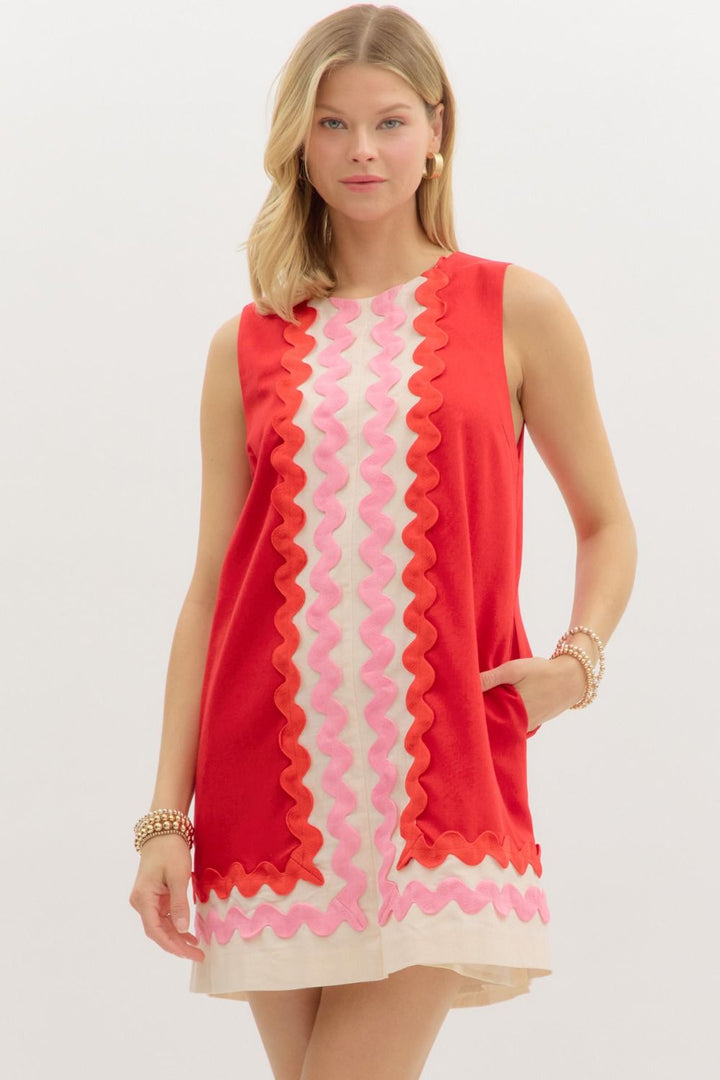 Oversized Ric Rac Dress