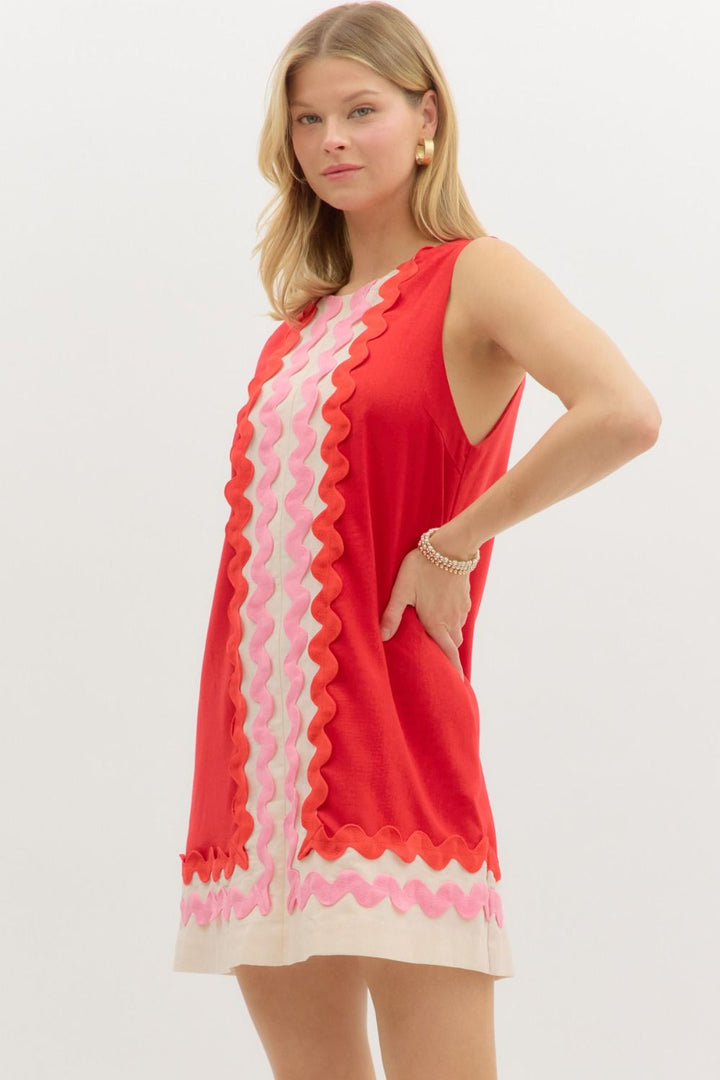 Oversized Ric Rac Dress