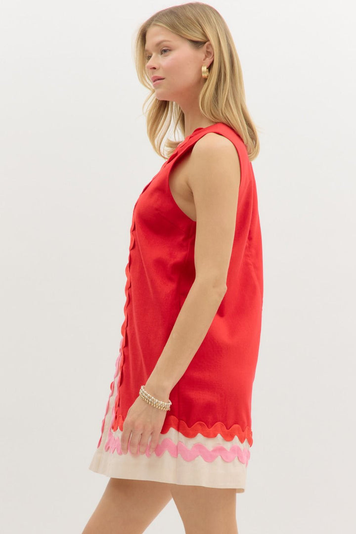 Oversized Ric Rac Dress