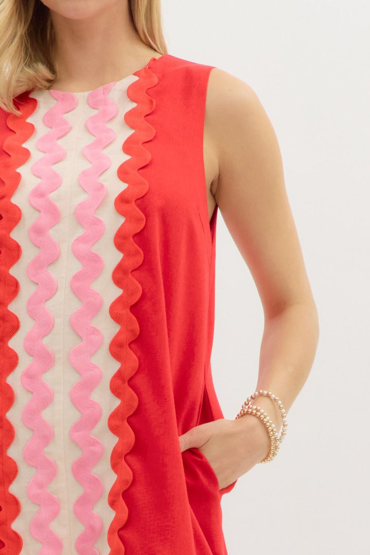 Oversized Ric Rac Dress