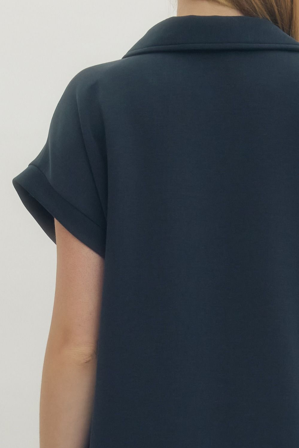 Navy Midi Pullover Dress