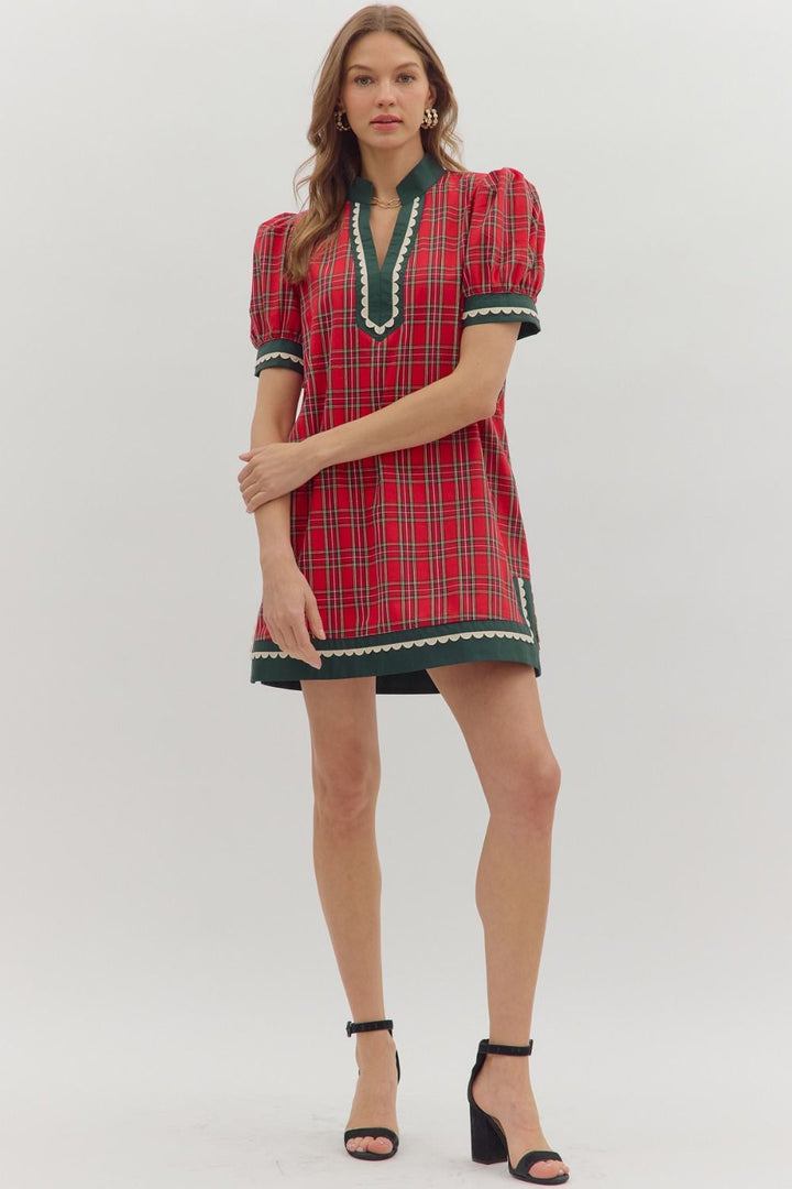 Merry Plaid Dress