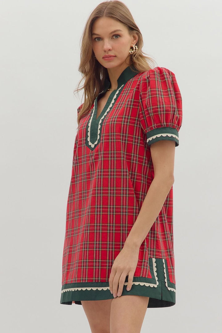 Merry Plaid Dress