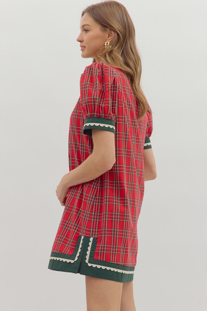 Merry Plaid Dress